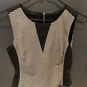 Brand new WHBM size 2 women’s houndstooth bodice top